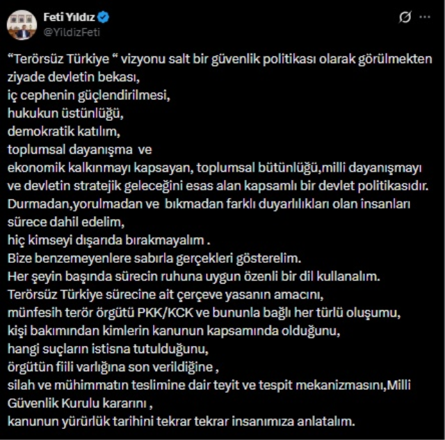 MHP'li Feti Yıldız: Sürece farklı duyarlılıkları olanları dahil edelim, hiç kimseyi dışarıda bırakmayalım