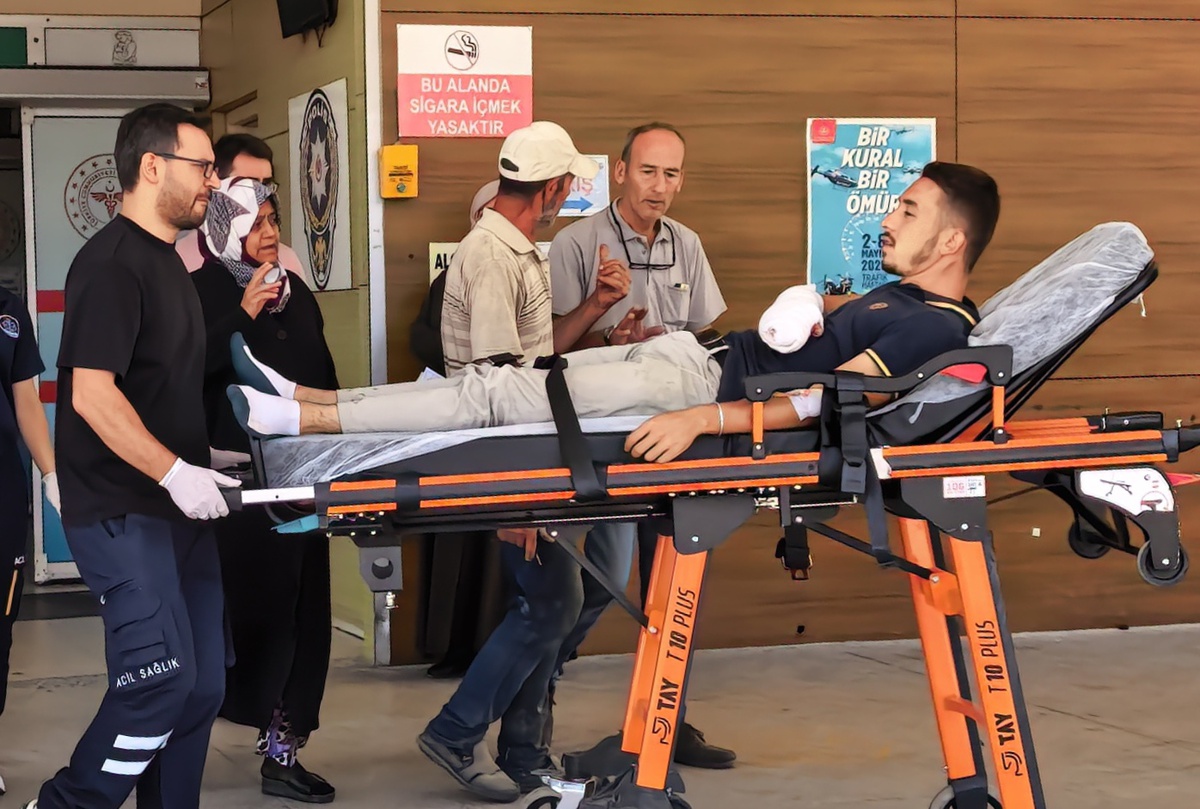 İnegöl'de Motorlu Testere Kazası