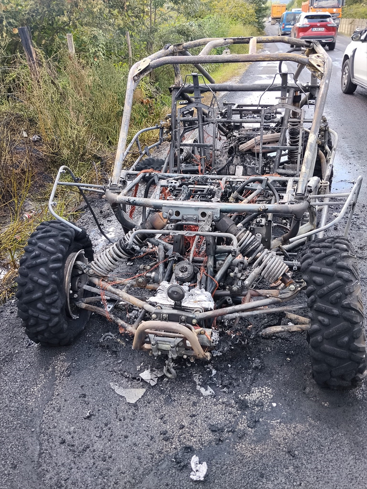 Samsun\'da ATV Yangını