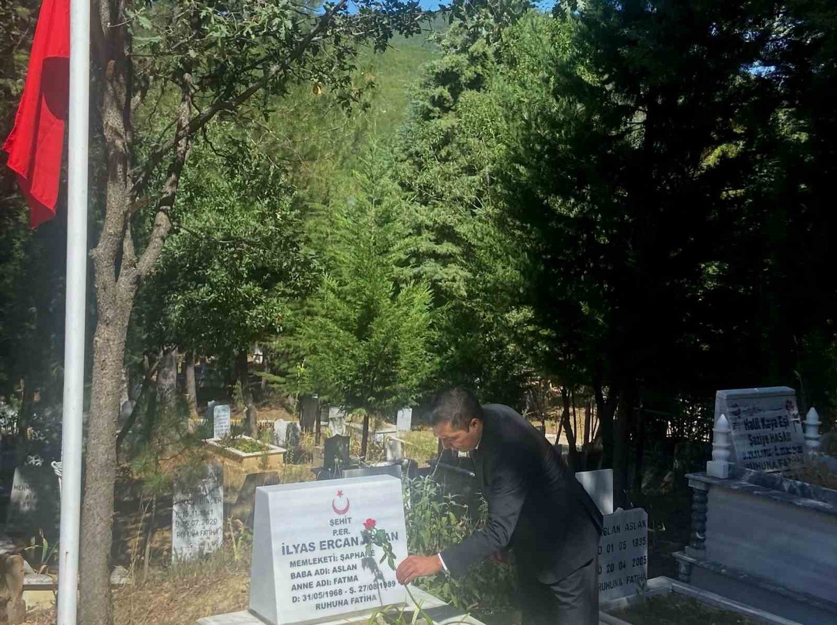 Şehit İlyas Ercan Aslan Kabri Başında Anıldı