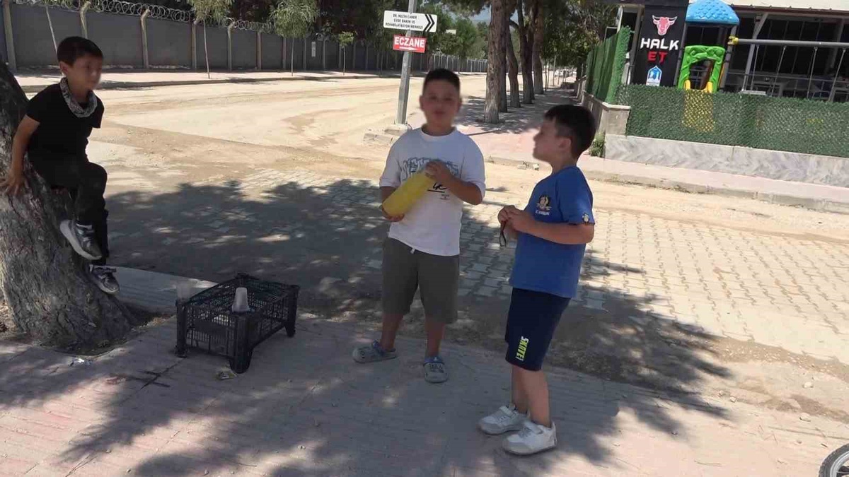 Çocuk Girişimciler Limonata Satıyor