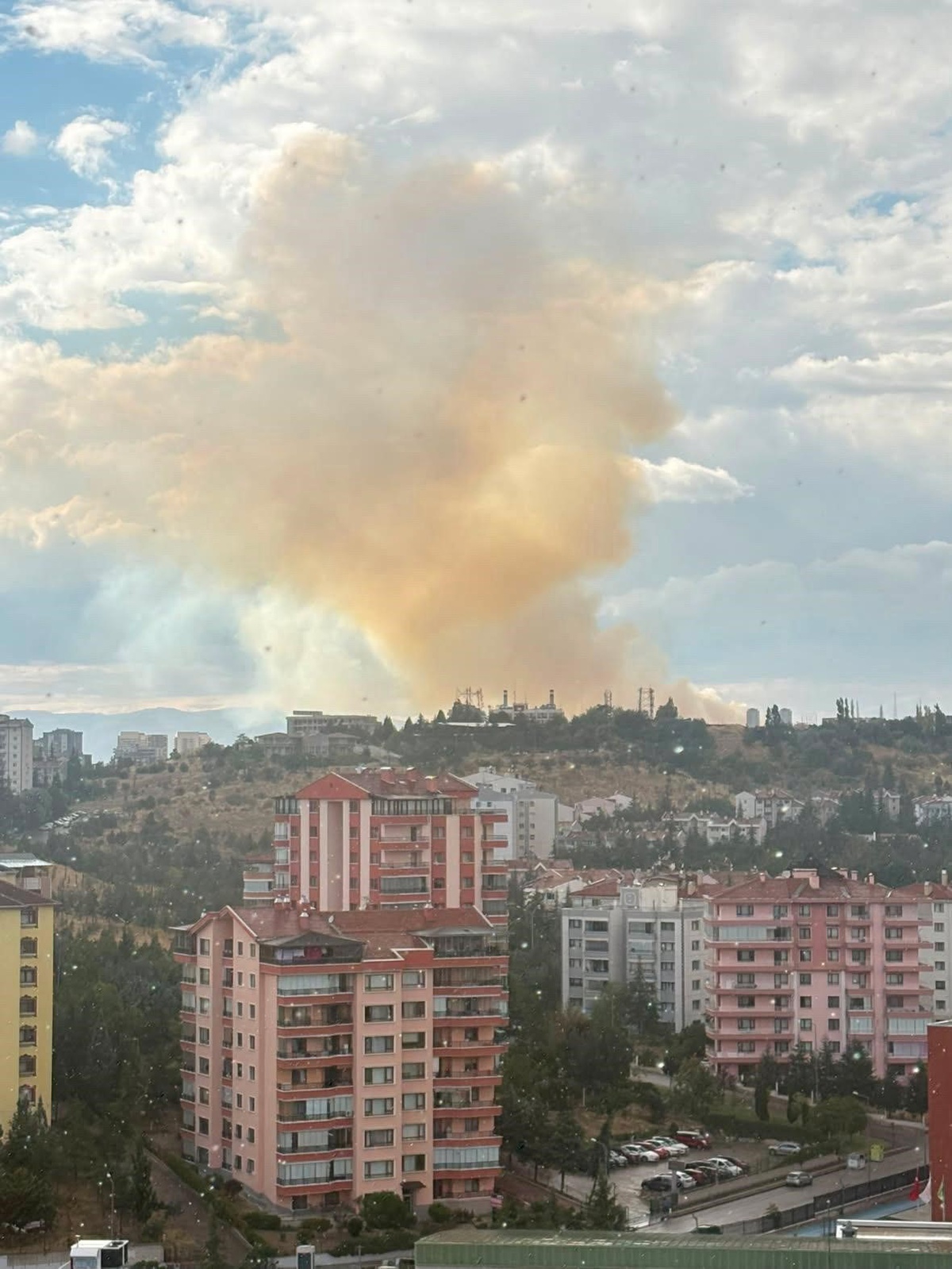 Etimesgut'ta Otluk Alanda Yangın