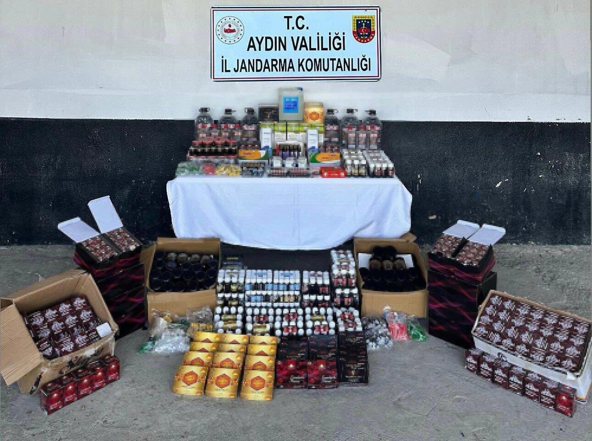 Söke'de Kaçak Alkol ve İlaç Operasyonu