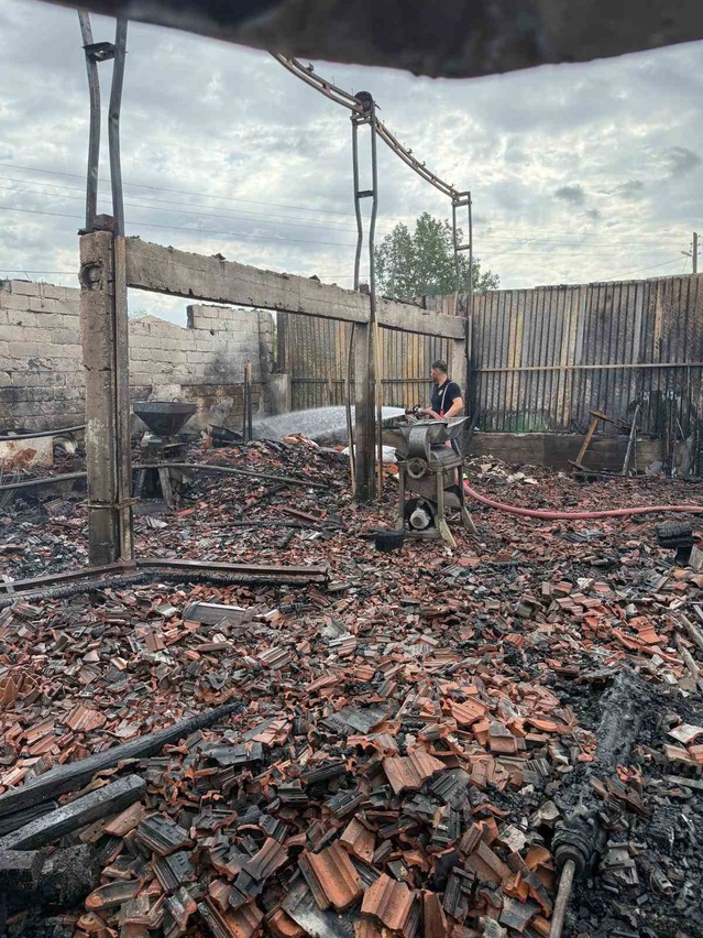 Ağayeri Köyü'nde Yangın