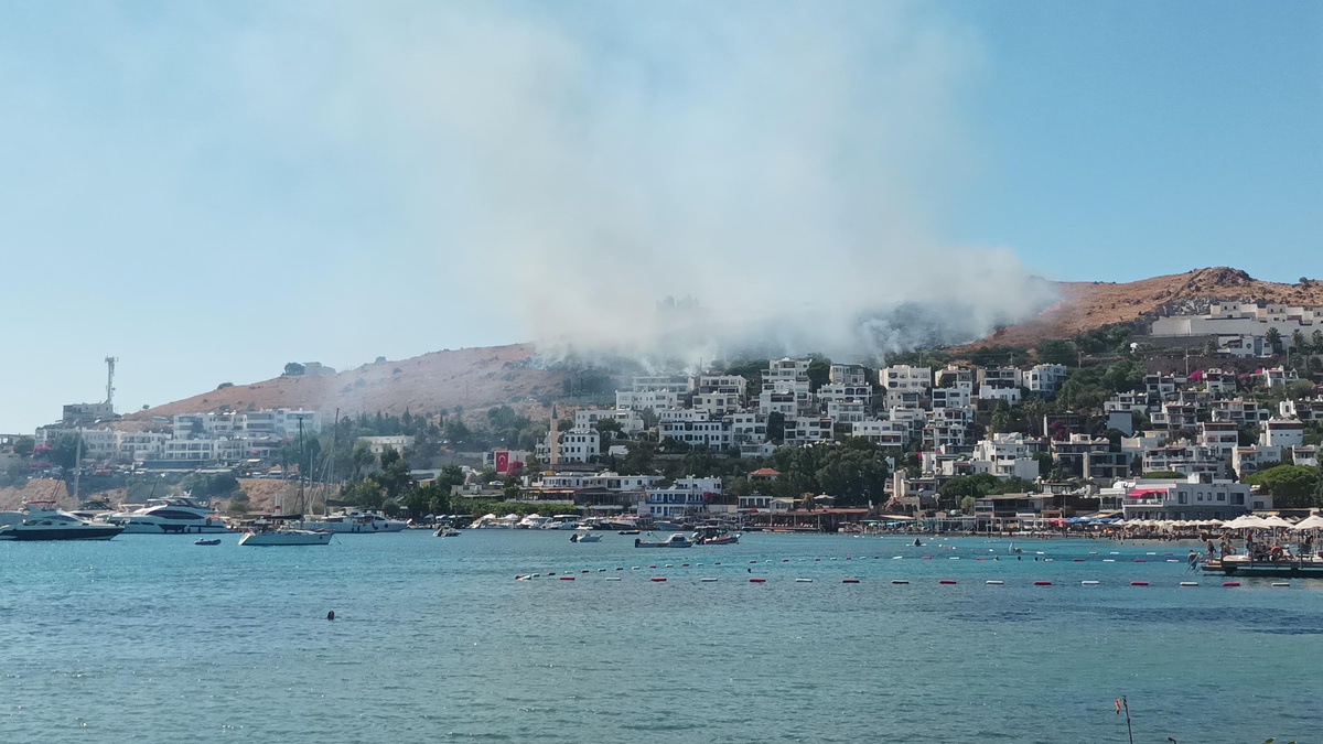 Bodrum'da Maki Yangını Kontrol Altında