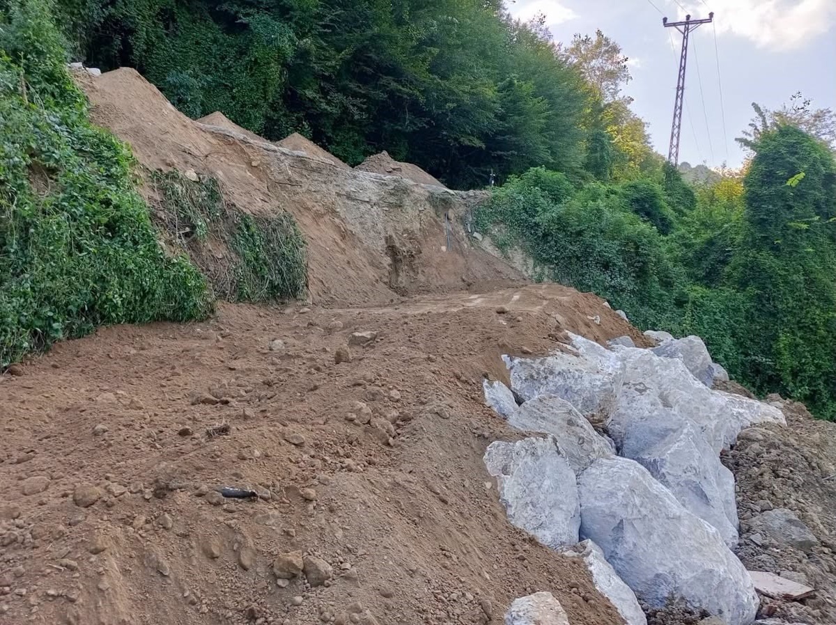 Düzce'de Heyelan Sonrası Çalışmalar Devam Ediyor