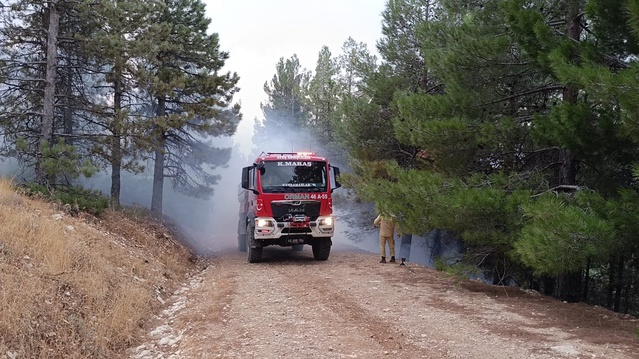Kahramanmaraş'ta Yıldırım Yangın Çıkardı