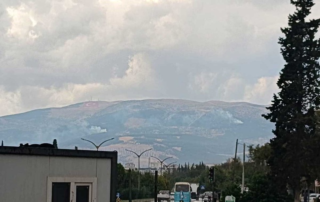 Kahramanmaraş'ta Yıldırım, Orman Yangınına Neden Oldu