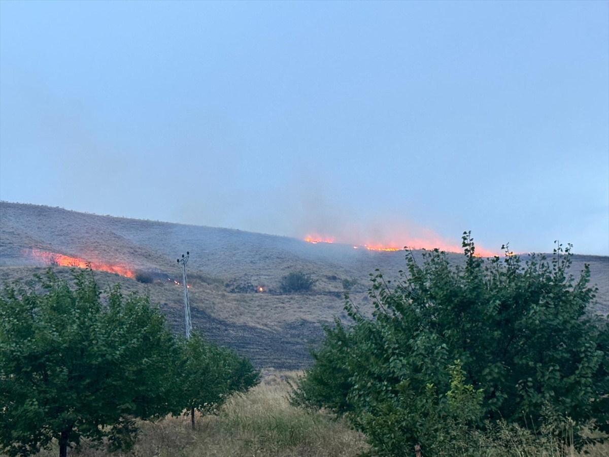 Yeşilyurt\'ta Otluk Alanda Yangın