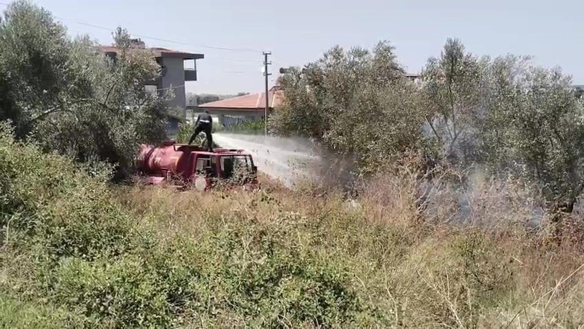 Manavgat’ta tarım arazisinde çıkan yangın söndürüldü