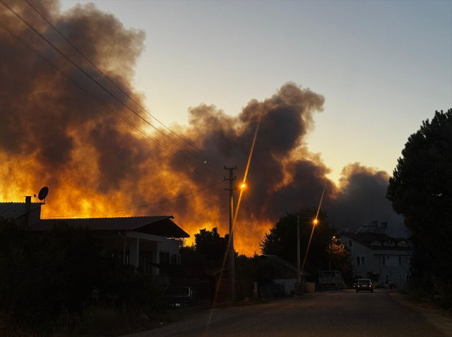Muğla'nın Fethiye ilçesinde orman yangını