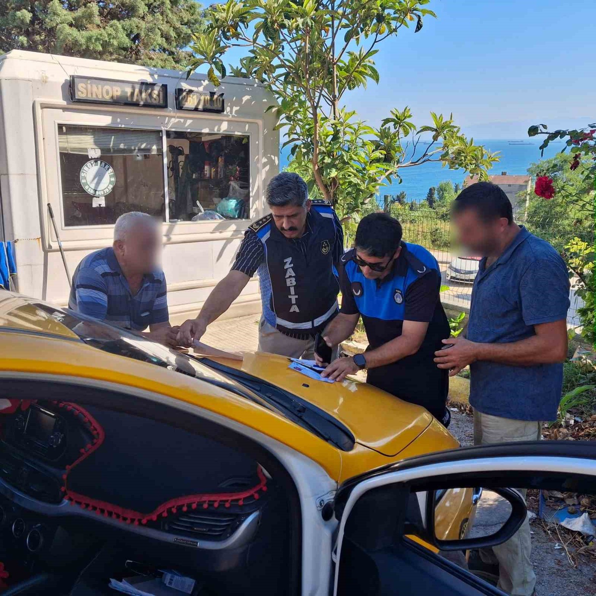 Sinop’ta ticari taksiler denetlendi