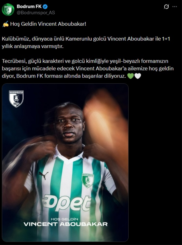 Aboubakar yeniden Türkiye'de! Yeni takımı resmen belli oldu
