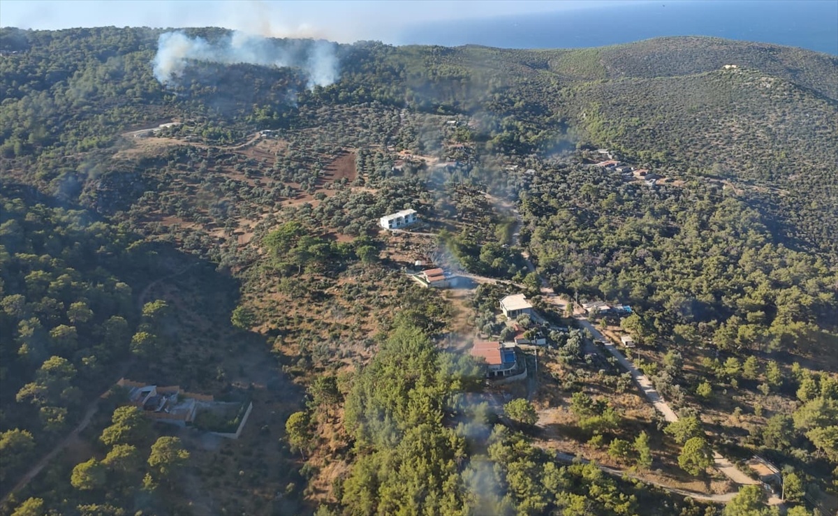 Kaş'ta Orman Yangınına Müdahale Başladı