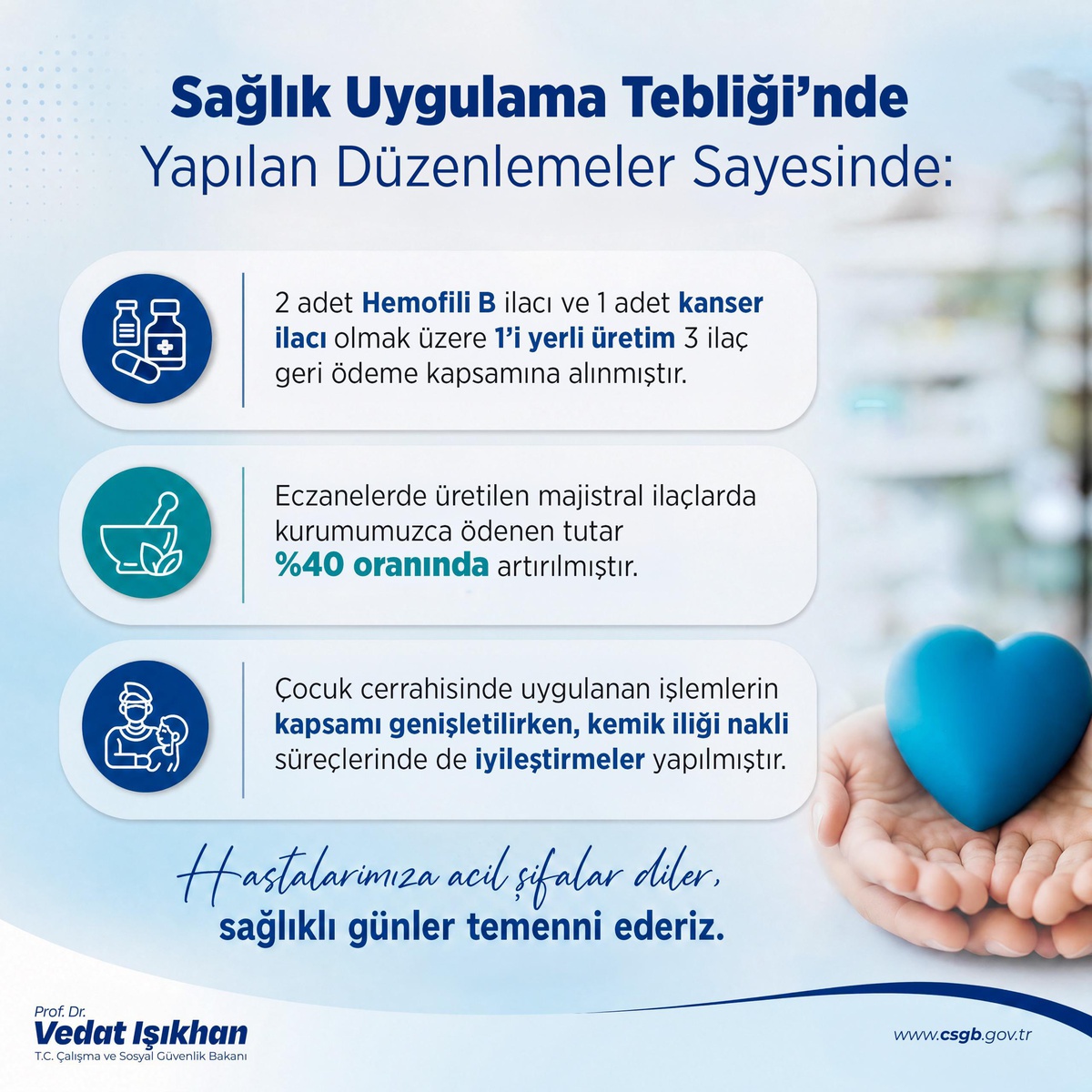 3 Yeni İlaç Geri Ödeme Kapsamında