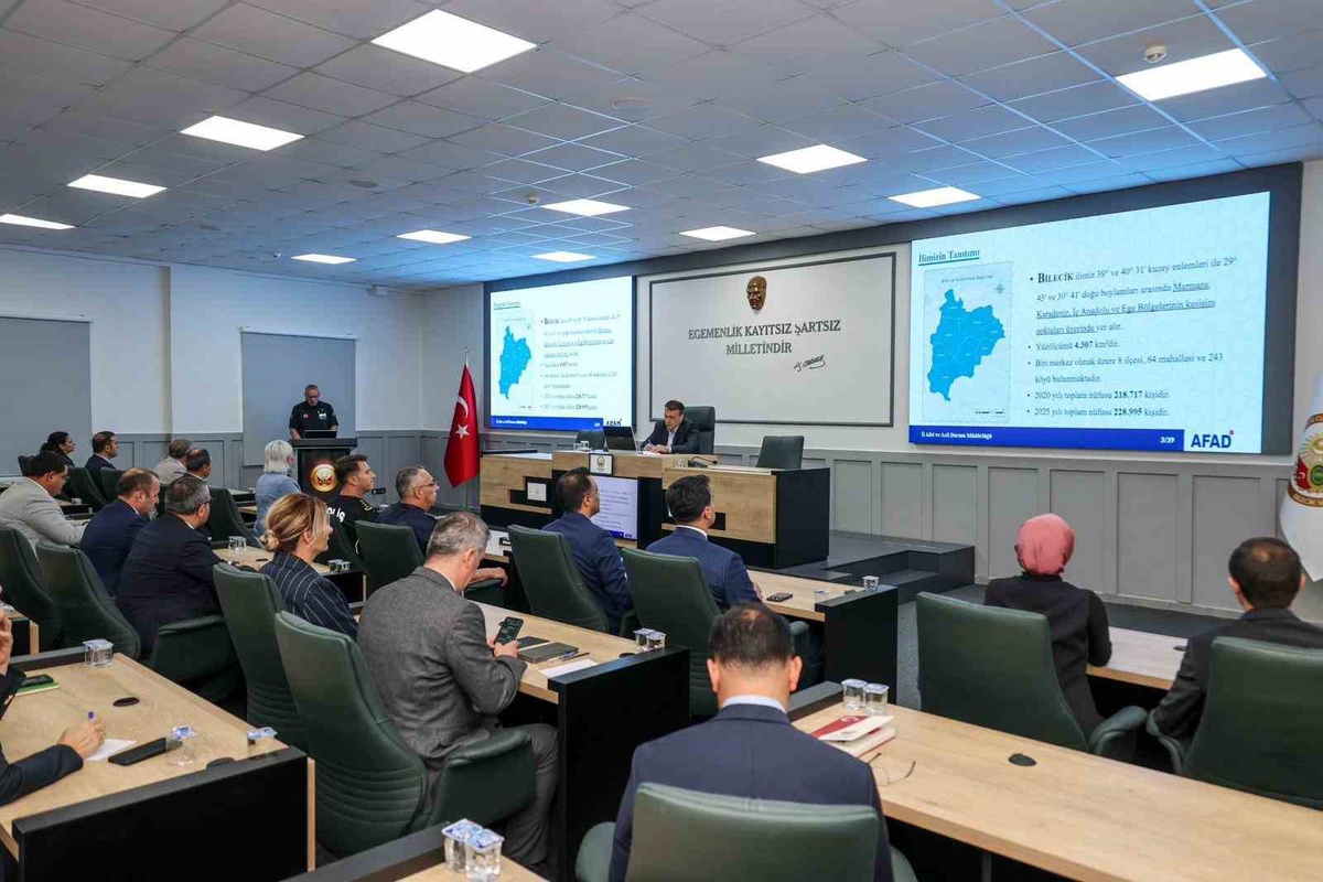 Bilecik'te Afet Risklerini Azaltma Toplantısı Yapıldı