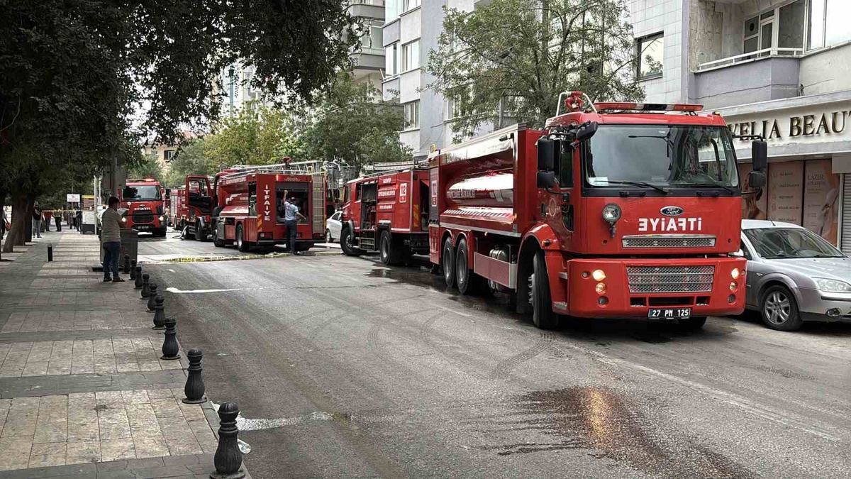 Gaziantep'te Restoranda Yangın