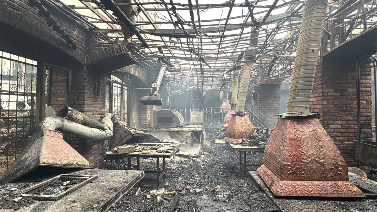 Gaziantep'te Restoranda Yangın