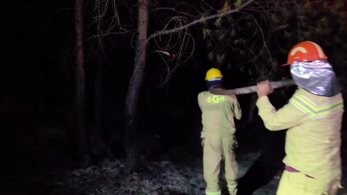 Kaş’taki orman yangını büyük ölçüde kontrol altında