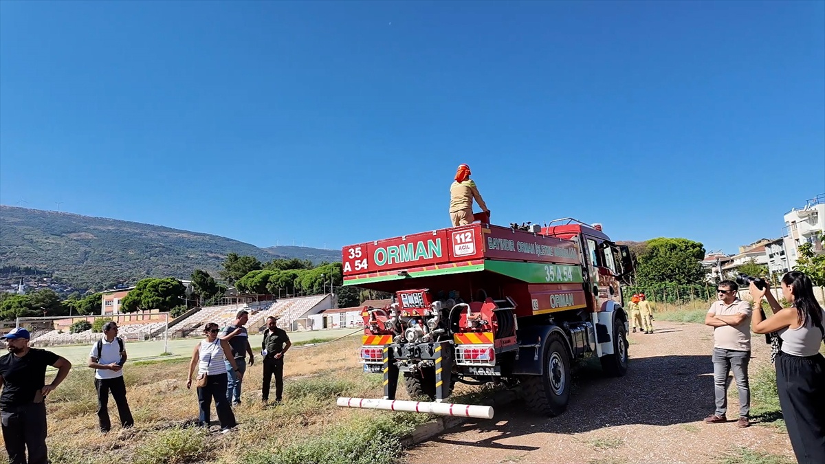 Tire'de 18 Gönüllü Yangın Eğitimi Aldı