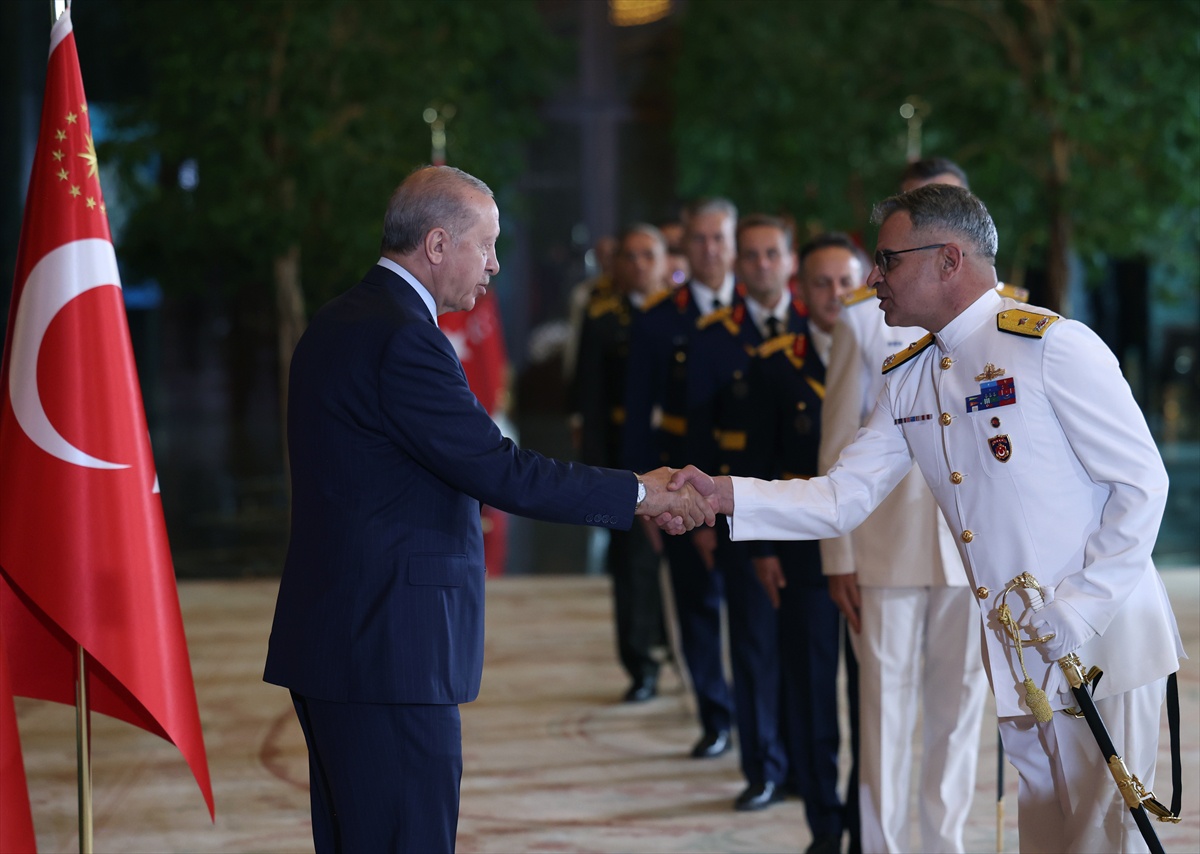 Erdoğan 30 Ağustos Zafer Bayramı tebriklerini kabul etti