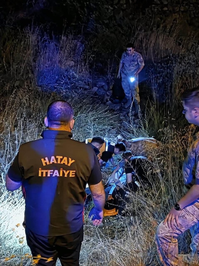 İskenderun'da Uçurumdan Düşen İnek Kurtarıldı