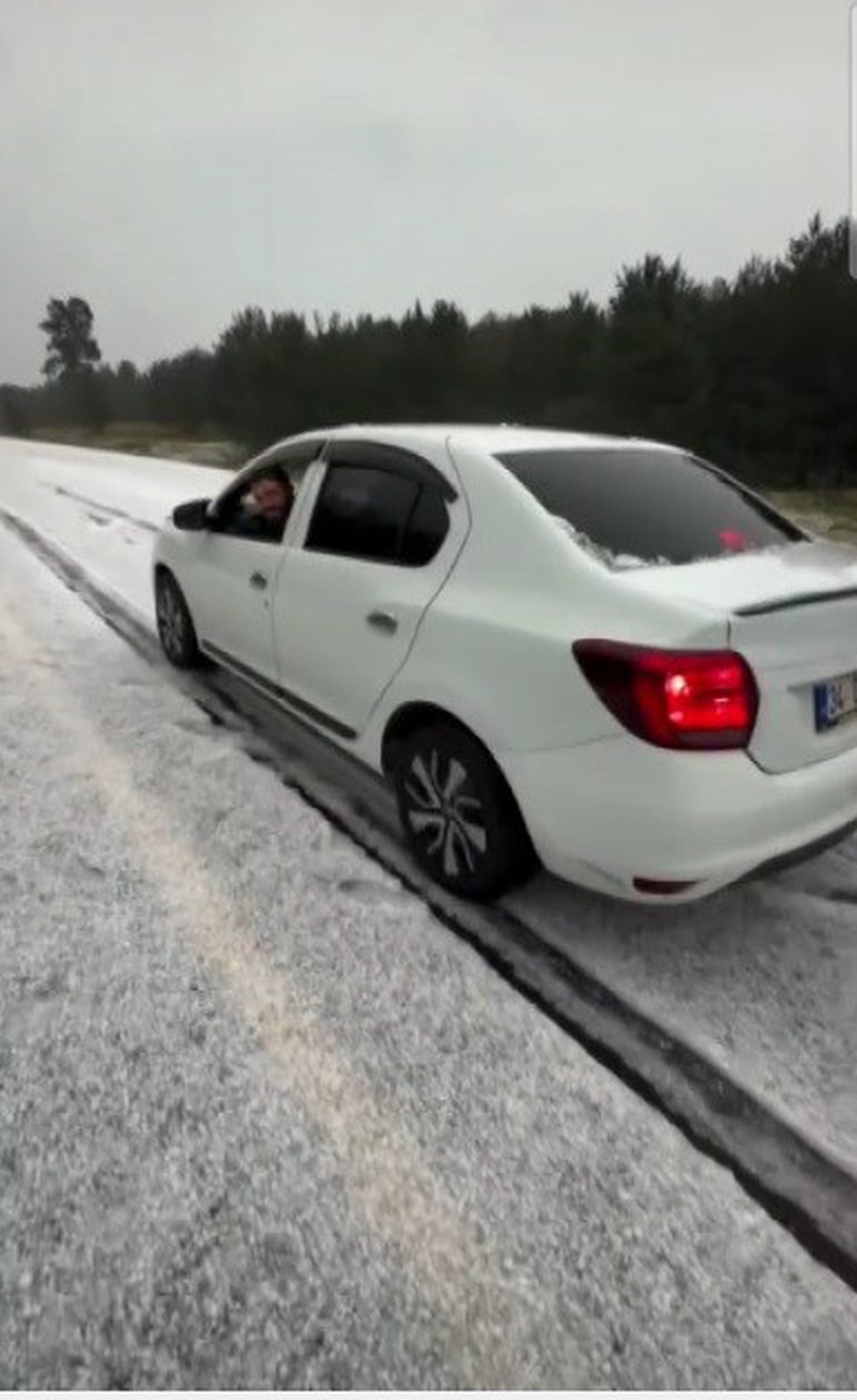 Sarıkamış'ta Ağustos'ta Kış Görüntüsü
