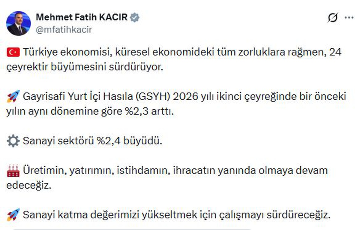 Türkiye Ekonomisi Büyümeye Devam Ediyor