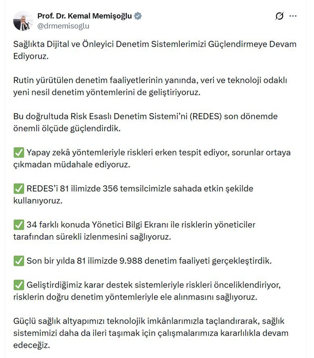 Sağlıkta Dijital Denetim Güçleniyor