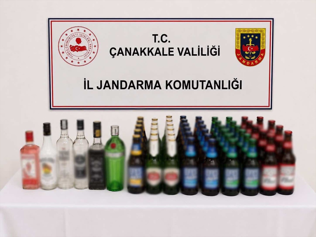 Çanakkale'de kaçakçılık operasyonu: Sigara ve alkol ele geçirildi