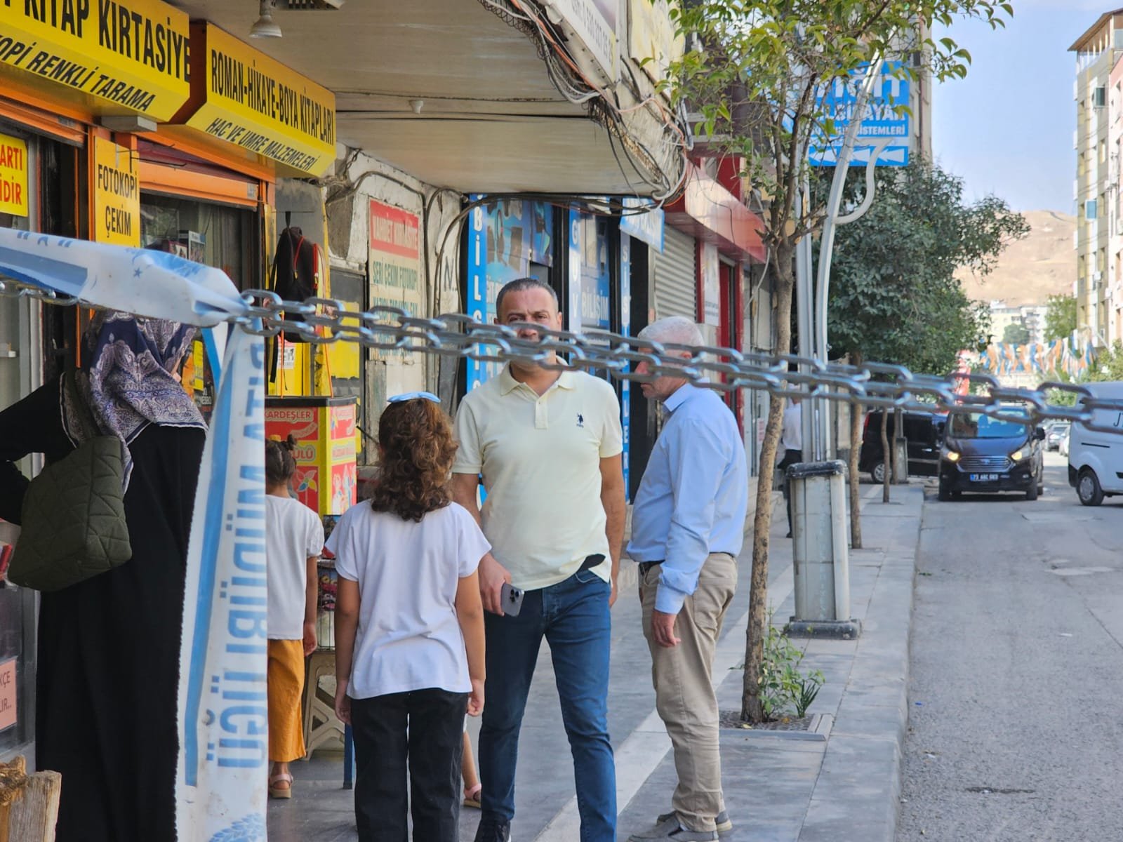 Cizre'de Zincirli Güvenlik Önlemi