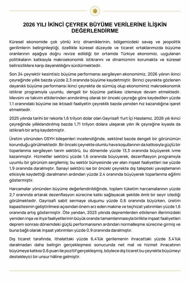 Türkiye Ekonomisinde Büyüme Başarıları