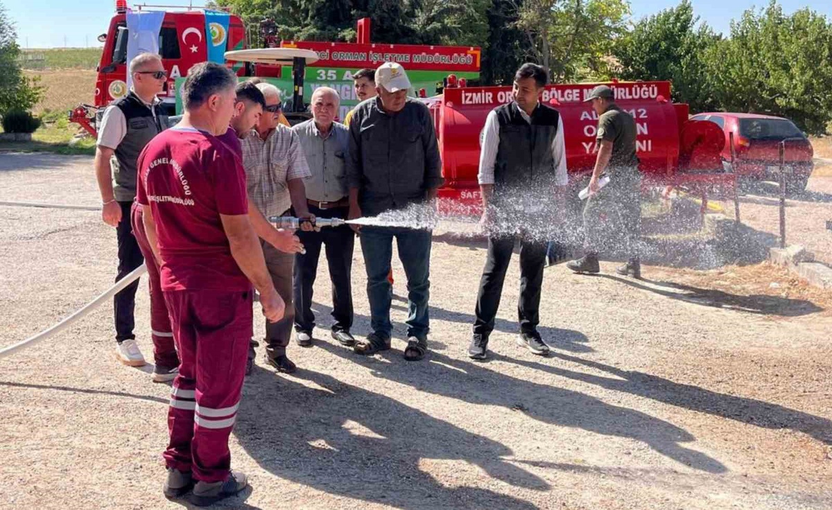 Demirci'de Yangın Mücadelesi İçin Tanker Teslimi