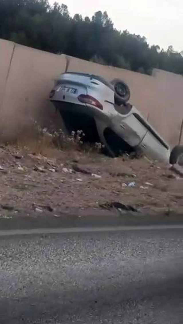 Diyarbakır'da Takla Atan Araçta 1 Yaralı