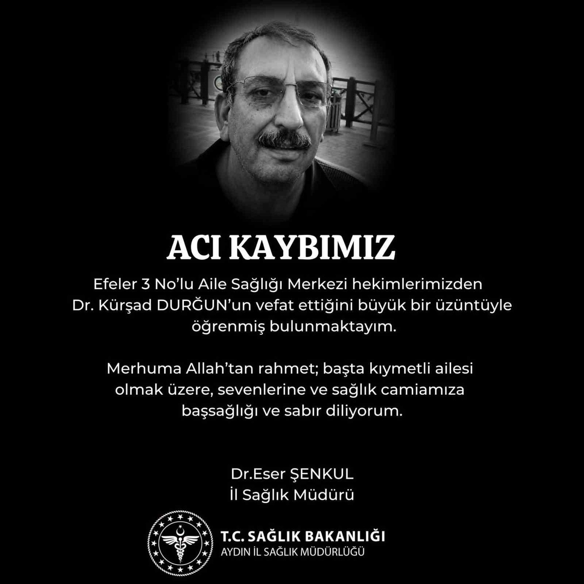 Doktor Kürşad Durğun Hayatını Kaybetti