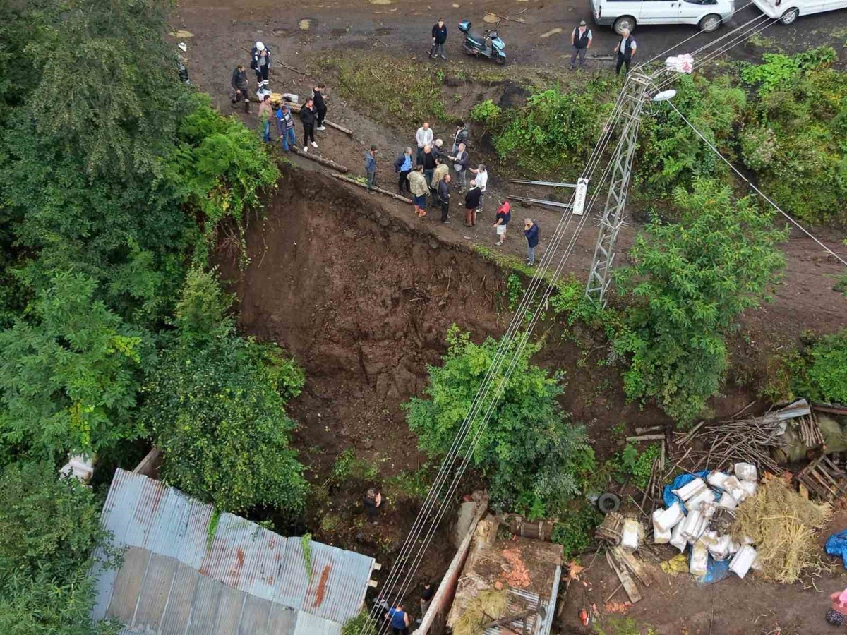 Ordu’da heyelan: Ahırdaki 5 büyükbaş telef oldu