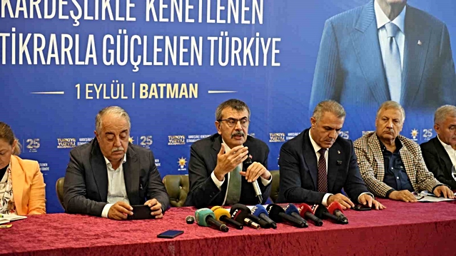 Milli Eğitim Bakanı Tekin Batman'da: Bahçeli'nin terörsüz Türkiye sürecine desteği yeri doldurulamaz