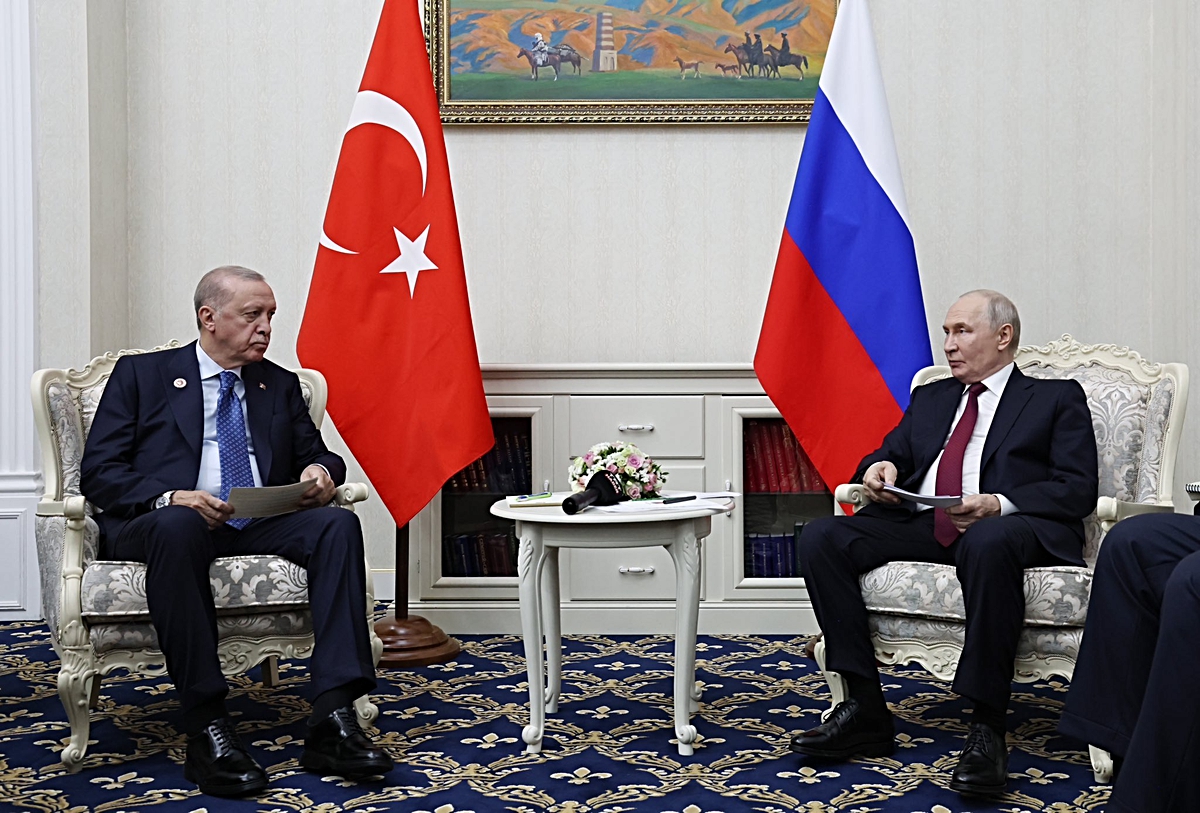 Erdoğan-Putin Bişkek'te Görüştü