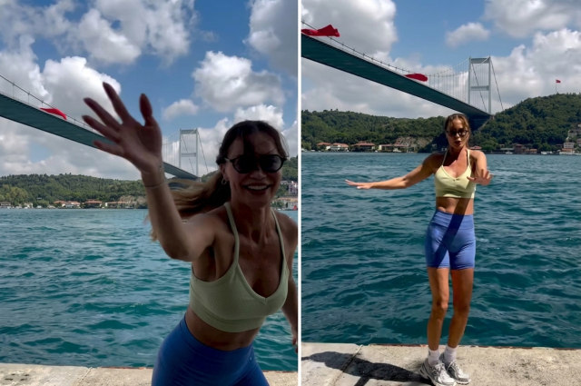 Ebru Şallı Boğaz manzarasına karşı Tai Chi yaptı! Gören hayran kaldı