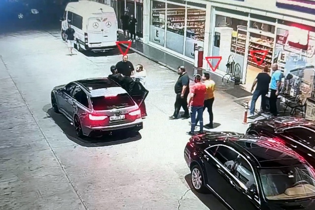 Dinlenme tesisinde cinayete teşebbüs! Dehşet anları kamerada
