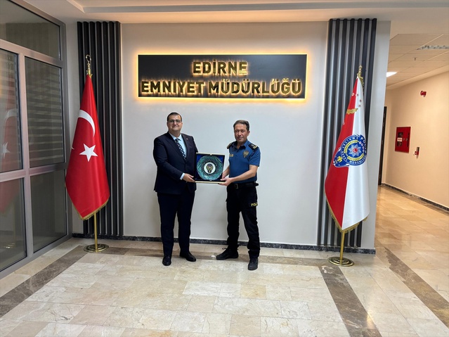 Elazığ'a atanan Metin Nacioğlu, Edirne'de Vali Yardımcısı ve güvenlik amirlerine veda ziyaretlerinde bulundu