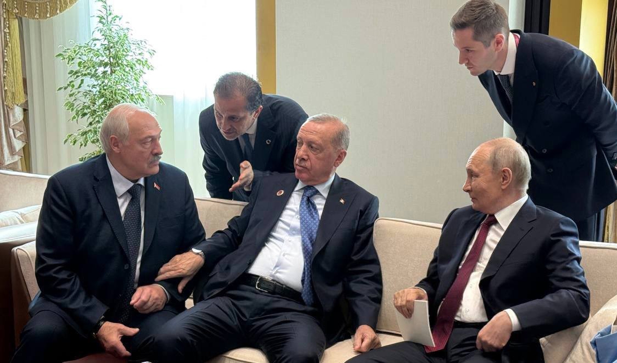 Erdoğan, Putin ve Lukaşenko Bişkek'te buluştu