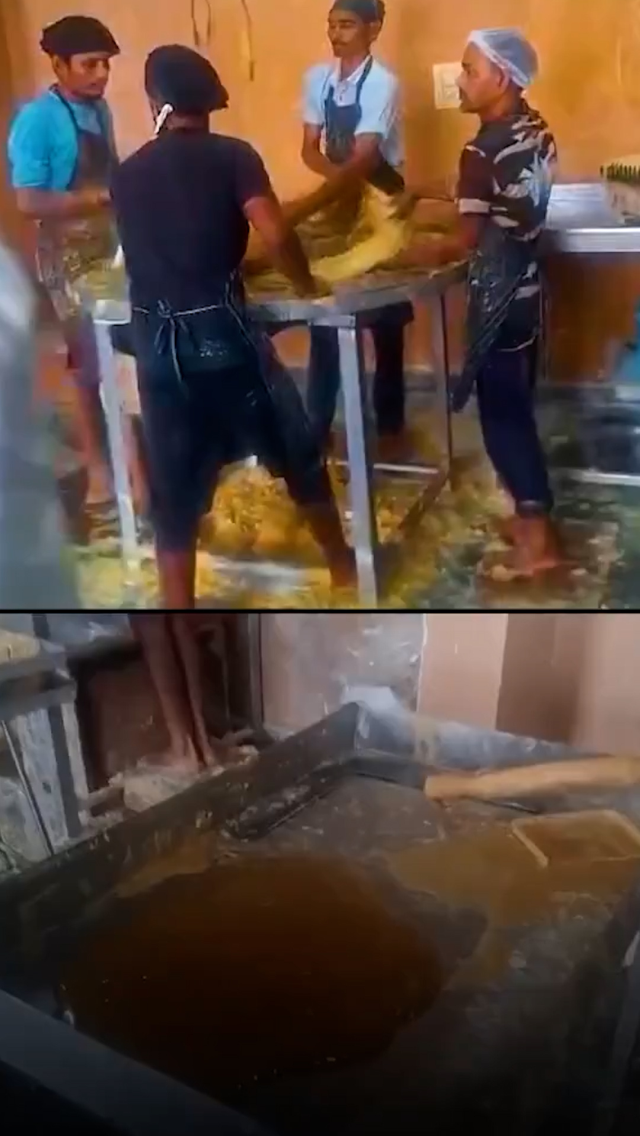 İzlemek mide ister! Çıplak ayaklarıyla üretiyorlar