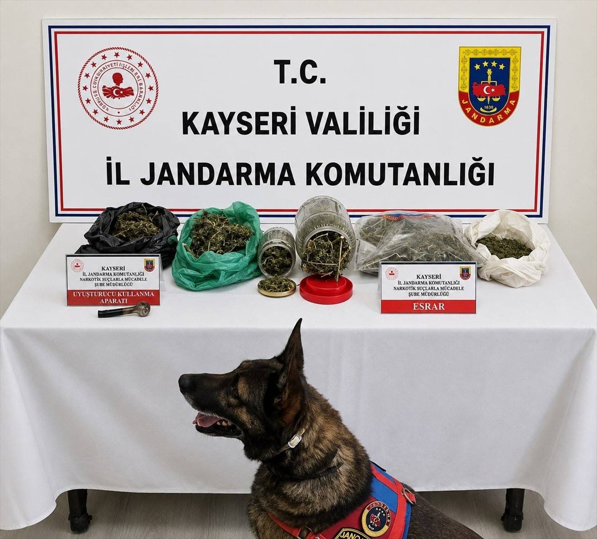 Yahyalı'da 1,2 kg Esrar Ele Geçirildi