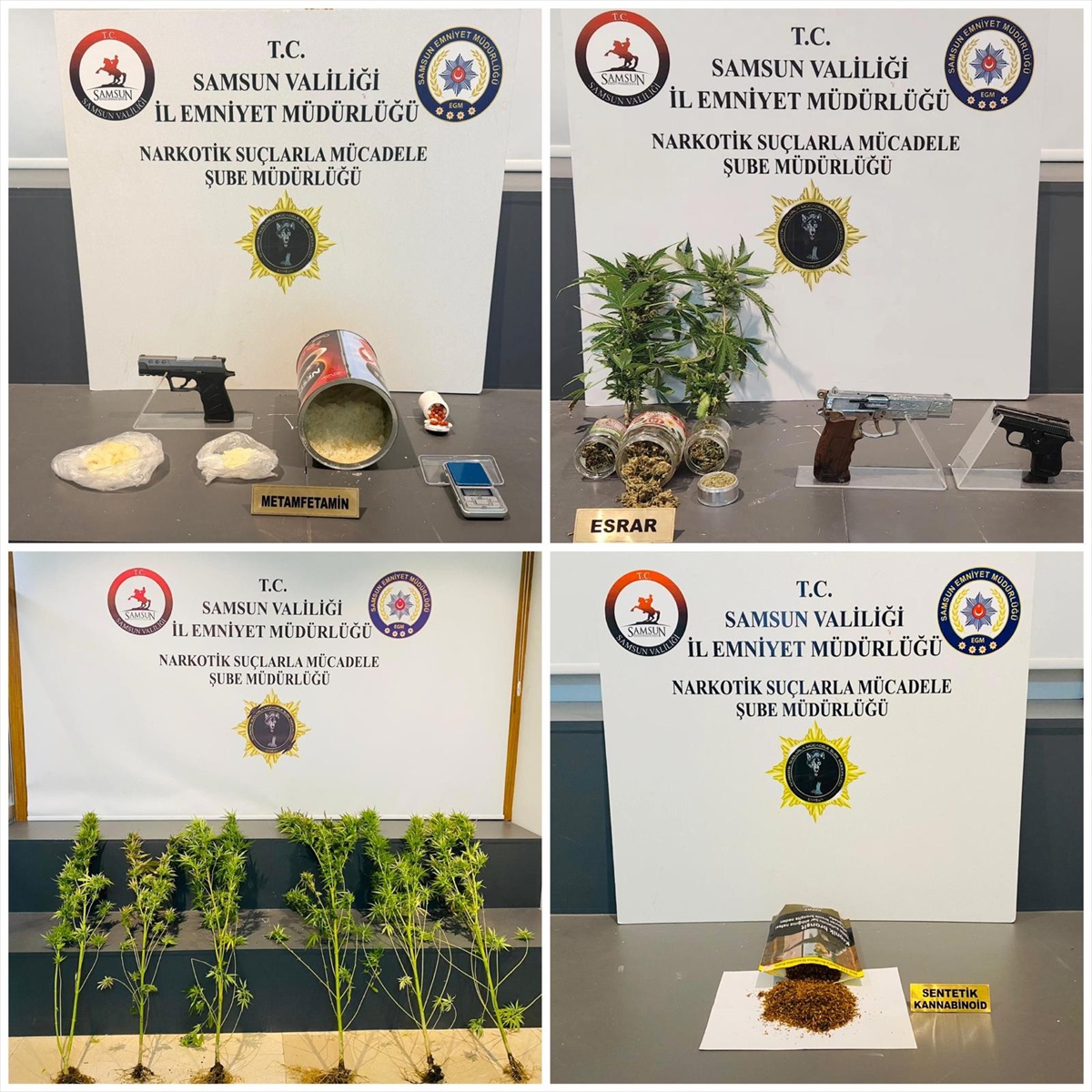 Samsun'da Atakum, İlkadım ve Tekkeköy'de Uyuşturucu Operasyonunda 5 Zanlı Gözaltına Alındı