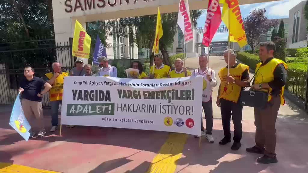 BES Samsun Şubesi'nden yargı emekçileri için çağrı: Ekonomik ve özlük hakları verilsin, üvey evlat olmakta...