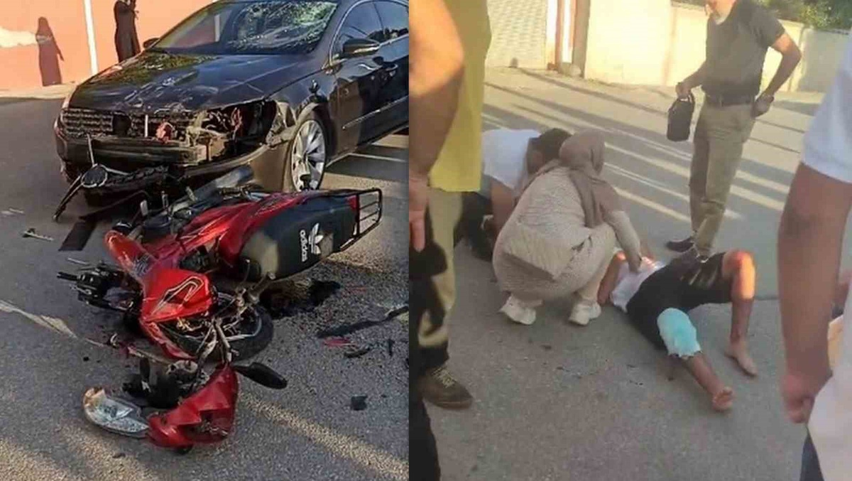 Erzincan'da otomobil ile motosiklet çarpıştı, 2 genç yaralandı
