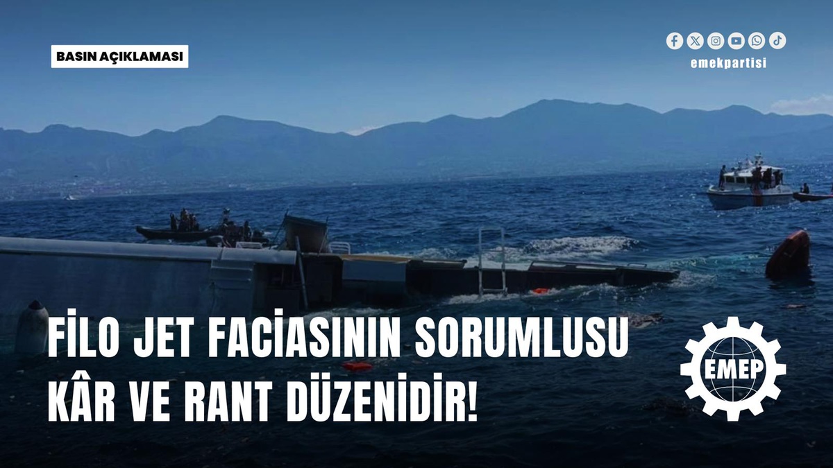 EMEP lideri Aslan, Filo Jet faciasında sorumluluk tüm mekanizmada