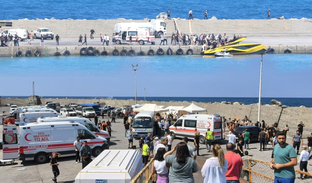 Girne'de batan gemiye ulaşıldı
