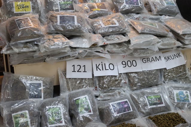 Edirne Hamzabeyli Sınır Kapısı'nda Romanya Plakalı Tırda 121 Kilo 900 Gram Skunk Yakalandı